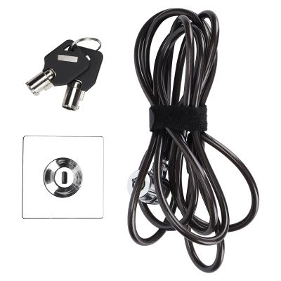 Focket Computer Lock Flexible Steel Cable AntiTheft Security Lock for OfficeExhibition Hall,2m Cable Length