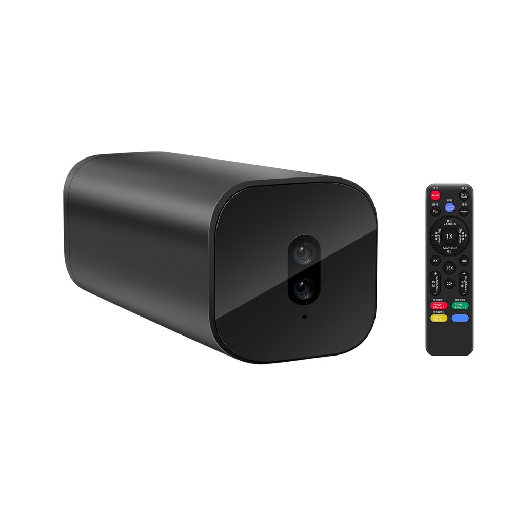 Dual Lens 10X Digital Zoom 4K UHD Camera with Built-in Omnidirectional Mic for Vertical and Horizontal Video Conference, Live Streaming, Online Teaching, Conference Room Camera for Meeting System
