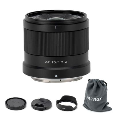 VILTROX 15mm F1.7 Z, AF 15mm f/1.7 Z Mount Lens APS-C Wide Angle Lens Compatible with Nikon Camera Z50 Z30 Z6II Z7II Z6 Z7