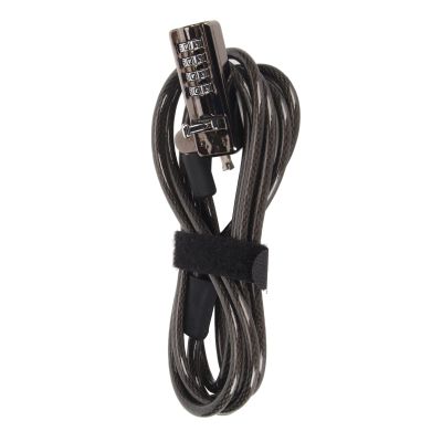 Focket Laptop Lock Durable Portable 4-Digit Cipher Computer Security Cable for, CutProof Combination Lock for Business Travelers
