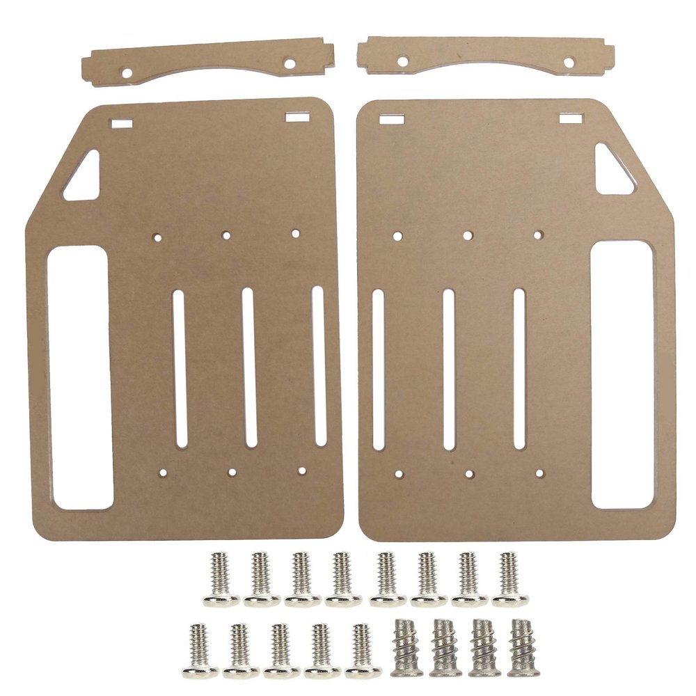 3.5in DIY Hard Drive Bracket, Transparent Acrylic Stand, Material, Supports 3 Hard Drives and 1 Fan, Easy to Install with Complete Tools