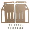 3.5in DIY Hard Drive Bracket, Transparent Acrylic Stand, Material, Supports 3 Hard Drives and 1 Fan, Easy to Install with Complete Tools view 1