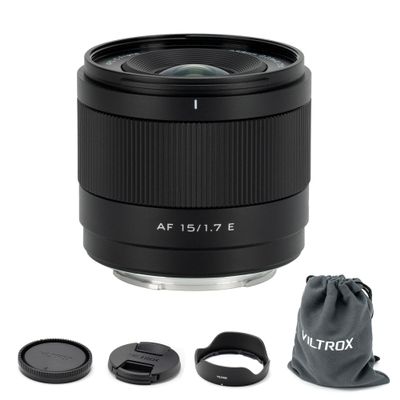 VILTROX AF 15mm F1.7 E for Sony Camera, 15mm f/1.7 E Mount Lens for Sony E, APS-C Prime Lens for Sony Cameras a6400 a6500 a6600 ZV-E10 FX30 A6700 ZC-E10II a7 a7R a7 a7R