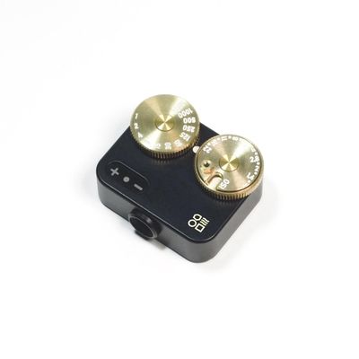 DOOMO MADE Meter D Brass Version, Shoe Mounted Light Meter for Vintage Cameras (Brass-Black)