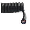 0.2mm2 Wire Spring Spiral Cable Multi 2/3/4/5/6/7/9 Core Pins Power Cord Can Extend The Tensile Wires Black(3 Core,Stretch 3.7 Meter_24AWG 0.2MM2) view 3