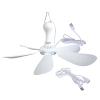 USB Powered Small Ceiling Fan, Quiet Lightweight Hanging Fan With 10.7 Feet Power Cord, 16.5" Leaves, Low Noise, For Indoor Outdoor Bed Room Dorm Desk Travel Camping Tent Fans view 1