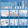 2026 Upgrade Phone Cleaning Kit 47PCS, iPhone Cleaning Kit, Airbud AirPods Cleaning Kit, Keyboard, Charging Port Cleaner for Apple Lightning/Android USB-C - Includes Putty, Cloth & Wipes (White) view 3