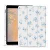 Blue Blossom Case for iPad Air 13 Inch M3/M2(2025/2024) Trifold Stand White Leather Case Clear Back Cover with Pencil Holder Auto Wake/Sleep for Girls Women view 1