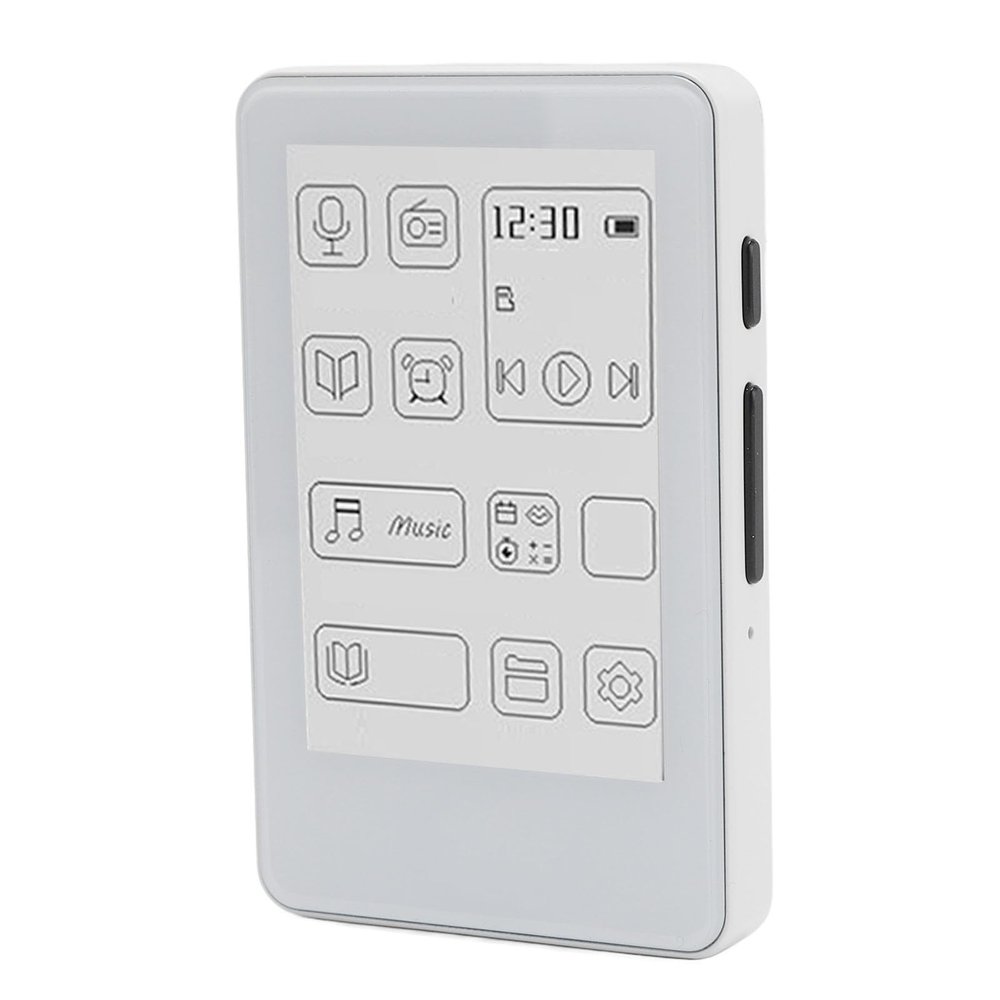 ciciglow Bluetooth MP3 Player 2.7in Ink Screen HiFi Sound Type C Charging Electronic Book MP3 Music Player Bluetooth Connectivity for Home Outdoor Travel