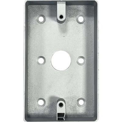 AC-Bracket Surface-Mount Junction Box for AC-06 and AC-07 Access Control Readers, Frosted Aluminum Finish, 11570mm