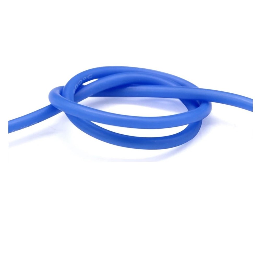11Colors Heat-Resistant Silicone Wire Ultra Soft Electrical Wires Electronic componen Cable DC led 18awg 20awg 22awg 24awg 26awg(Blue,10M_24 AWG)