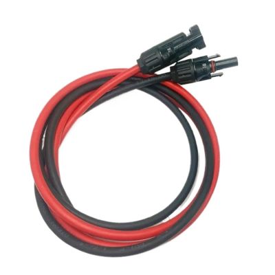 1 Pair Female and Male Solar Extension Cord Cable PV Wire 6mm 4mm 2.5mm 1.5mm Solar PV Cable (1 Pair of connectors Supplied)(10AWG-6mm2,2M-6.5FT_GIVE 1PAIR Connector)