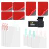 6 Pcs Electrostatic Sticker Mounting Dash Cam 6 Pcs Double-Sided Sticker for Windshield Dashcam Car Windshield Electrostatic Film Reusable Weatherproof Electrostatic-Stickers (8x6cm and 8x10cm) view 1