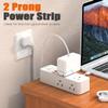 2 Prong Power Strip, WRXDMC 2 Prong to 3 Prong Outlet Adapter,1400J Two Prong Surge Protector,5ft Extension Cord, 6 AC Outlets with 2 USB C & 2 USB A Ports, Wall Mountable, Ideal for Old House view 2