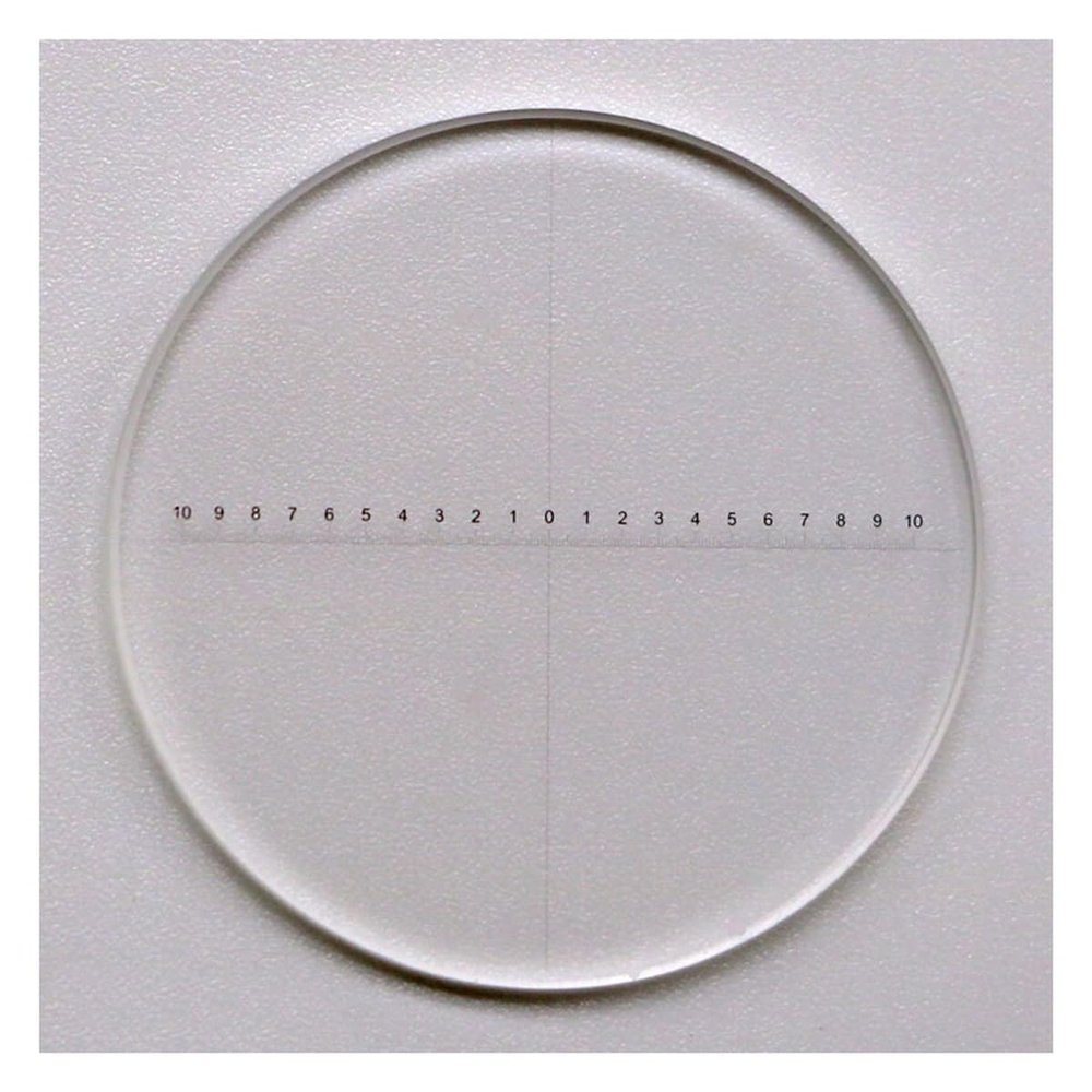 Microscope Accessories Kit Diameter 24mm Stereo Microscope Micrometer Graticule Ruler Ocular Reticle for CX23 Microscope Slides(NO.931)