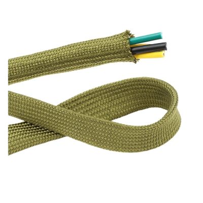1/5/10/20/30M New Cable Sleeve Army Green Nylon Braided Insulated Tight High Density Polyamide Expandable Sheath Wire Protection(4MM_8METERS)