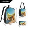 Dyale Adjustable Rucksack Lunch Bag Pencil Case Funny Italian Brainrots Backpacks 3pcs Set Primary Secondary Daypacks Work Laptop Bookbags Daily Gifts view 3