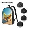 Dyale Adjustable Rucksack Lunch Bag Pencil Case Funny Italian Brainrots Backpacks 3pcs Set Primary Secondary Daypacks Work Laptop Bookbags Daily Gifts view 4