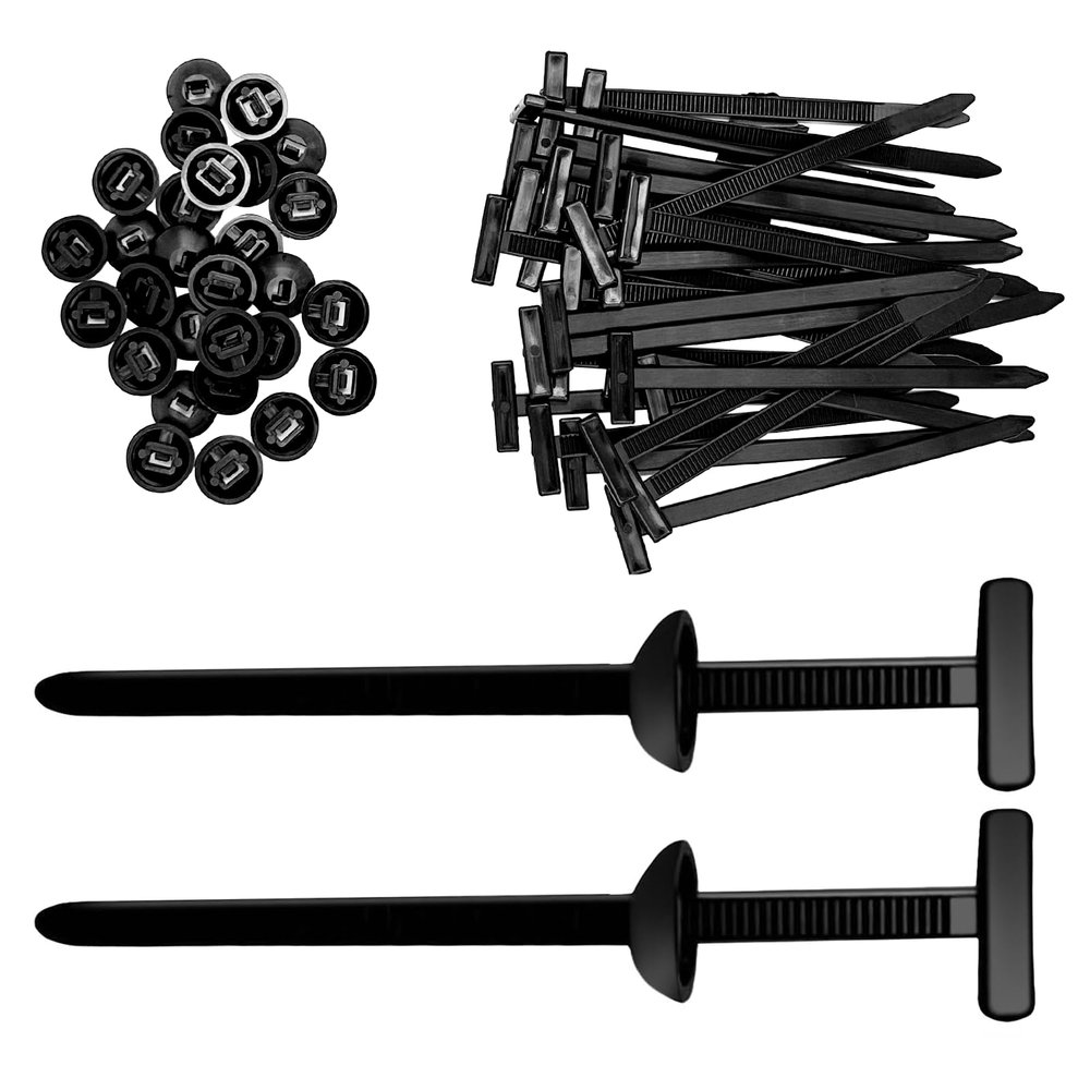 120 Pcs Nylon Universal Cable Tie Buckle - New Multifunctional Heavy Duty Self-Locking Zip Ties with Pin & Button Plastic Tool Fasteners Car Body UV Resistant Zipties for Car Daily Repair (120)