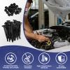 120 Pcs Nylon Universal Cable Tie Buckle - New Multifunctional Heavy Duty Self-Locking Zip Ties with Pin & Button Plastic Tool Fasteners Car Body UV Resistant Zipties for Car Daily Repair (120) view 2