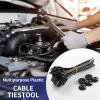 120 Pcs Nylon Universal Cable Tie Buckle - New Multifunctional Heavy Duty Self-Locking Zip Ties with Pin & Button Plastic Tool Fasteners Car Body UV Resistant Zipties for Car Daily Repair (120) view 4