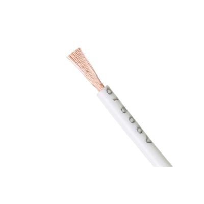 9Colors Soft Copper Wire Flexible Cable 210V 240V 380V PVC Power Strand Electrical Wires Wiring Diagram 22 20 18 16 14 12 10 AWG(RV-White,2M_12 AWG)