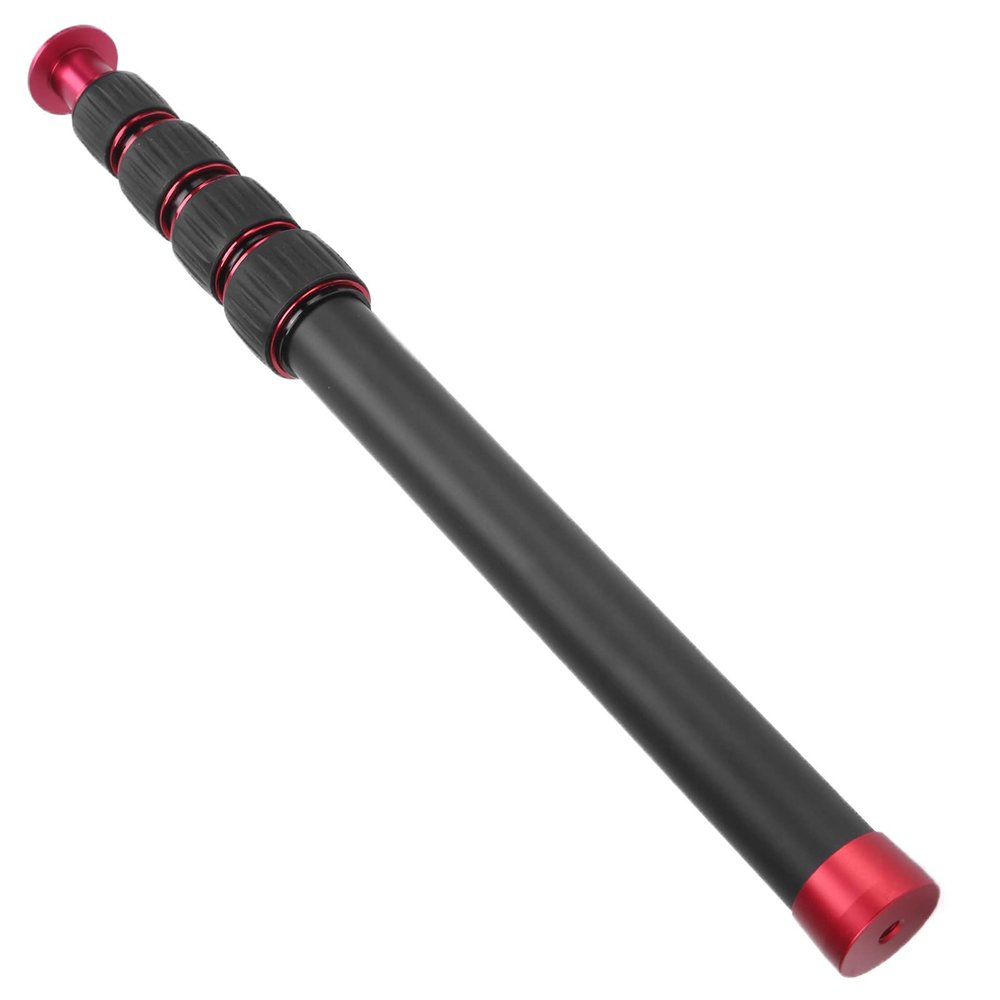 Focket Camera Monopod Extension Tool Universal Durable for Amateurs to Photographers Aluminum Alloy Black LR-255 for Hiking, Camping