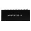Wisoqu 1x8 DVI Splitter, 4K 30Hz 1 in 8 Out Video Splitters, DVI 1.3 Video Distributor Box Support EDID Management, Plug and Play for Multiple Monitor Display (US Plug) view 1