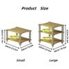 YWSXHS Multi-layer AV Media Stand, Audio Equipment Rack, Multifunctional Stereo Cabinet, Media Shelf for DVD Player Game ConsoleTV Box and WiFi Routert(Black,Small) view 2