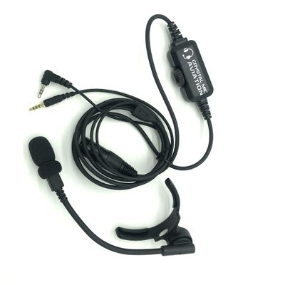 Crystal Mic Aviation Pro X Microphone Attachment for XM3/4 (XLR5 Plug for A320 Family). Transforms Your XM4 Headphones into an ANR Headset for Aviation.