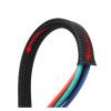 Grey PET Braided Cable Sleeve 2/4/6/8/10/12/14/16/20/25/30~60mm Expandable High Density Insulated Cables Protection Wrap Sheath(35MM_50 Meters) view 2