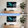 39" Silicone Cord Hider for 2-3 Cords,Flexible Side-Opening Self-Adhesive Cord Covers for Wires on Wall Mount TV,Easier Setup for Home Office Cable Management Wire Hider,1.1" W x 0.6" H,White view 4