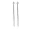 Tyenaza 2Pcs Portable Ground Rod, Copper Plated Iron Threaded Connection Grounding Pin for Electric Fences Antennas Satellite Dishes 12x300mm view 1