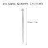 Tyenaza 2Pcs Portable Ground Rod, Copper Plated Iron Threaded Connection Grounding Pin for Electric Fences Antennas Satellite Dishes 12x300mm view 2