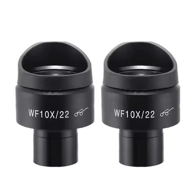 1PCS 2PCS WF10X/22 WF10X Wide Angle Eyepiece Diopter Adjustable High Eye Point Interface Size 23.2mm Eyepiece(2PCS with Eye Cups)
