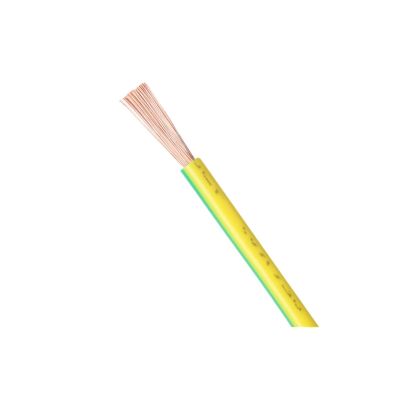 9Colors Soft Copper Wire Flexible Cable 210V 240V 380V PVC Power Strand Electrical Wires Wiring Diagram 22 20 18 16 14 12 10 AWG(RV-Yellow in Green,1M_22 AWG)