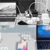 Cable Clips 10/28pcs Cable Organizer Clip Holder Charging Desk Management Fixing Clamp for Fastening Earphone Phone Charger(White,28pcs) view 4