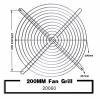 10PCS Silvery Metal Wire Finger Protector Guard PC Fan Grill 30mm 40mm 50mm 60mm 70mm 80mm 90mm 120mm 135mm 140mm 170mm 200mm(10Pcs 200mm Grill) view 2