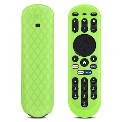 ZWP Silicone Protective Case for Xumo Smart TV Remote, for Element Pioneer Hisense XUMO TV Remote, Washable Anti-Lost Remote Case-Glow in Dark (Green)