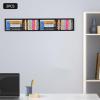 3-Pack Wall Mount CD DVD Organizer, 34-Inch Media Storage Rack, Metal Floating Shelf, Cube Storage for Video Games & Media, Ideal for Home, Study, Bedroom view 3