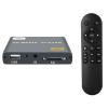 fnetic 4K Digital Media Player, TV MP4 Video Player with HDMI/AV Output, Digital Signage Mini HD Media Players for USB Drives/SD Cards, H.265/HEVC, Looping, Auto Playback, Grey view 1