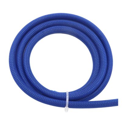 Blue PET Braided Cable Sleeve 2/4/6/8/10/12/14/16/20/30-60mm Expandable High Density Insulated Cables Protection Wrap Sheath(4MM_5 Meters)