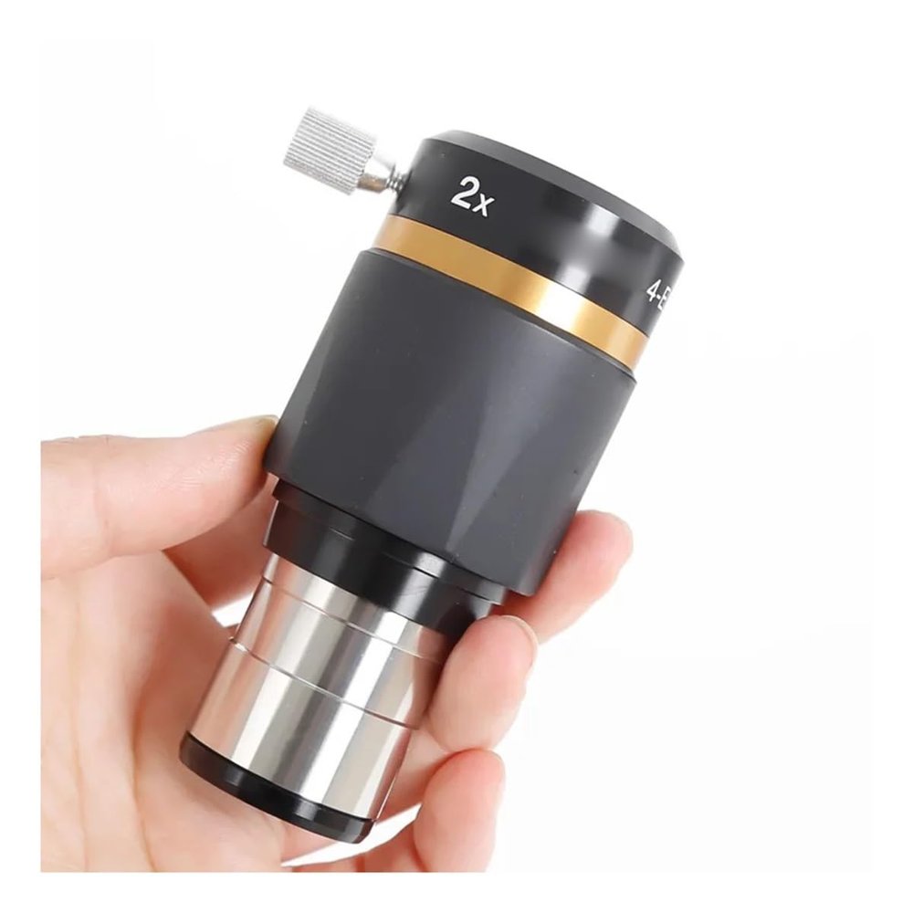 Telescope 1.25" 4-Elements 2X 3X 4X 5X Premium Apochromatic Barlow Telescope Accessory(2X)