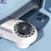 GRABAGECAN Handheld Fan Digital Display Outdoor Cooling Fan 3600mAh Table Fans 100 Speed Setting for Travel and Outdoor Activity view 3