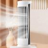GRABAGECAN Fans, Portable 2 Speed USB Desk Fan with LED Light Bladeless Safe and Quiet Table Tower Fan for Students and Office Workers view 4
