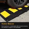 Rubber Speed Bumps, Portable Speed Bump 1.2in Height, Splicable Anti-silp Vehicle Ramp, 220000lbs Load Capacity for Traffic Entrances view 3