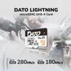 DATO 512GB Lightning microSD Card, UHS-II, A1, C10, U3, V60, Full HD, 4K, Up to 280/180 MB/s microSDXC Memory Card with Adapter, for Phones, Cameras, Portable Gaming Devices view 3