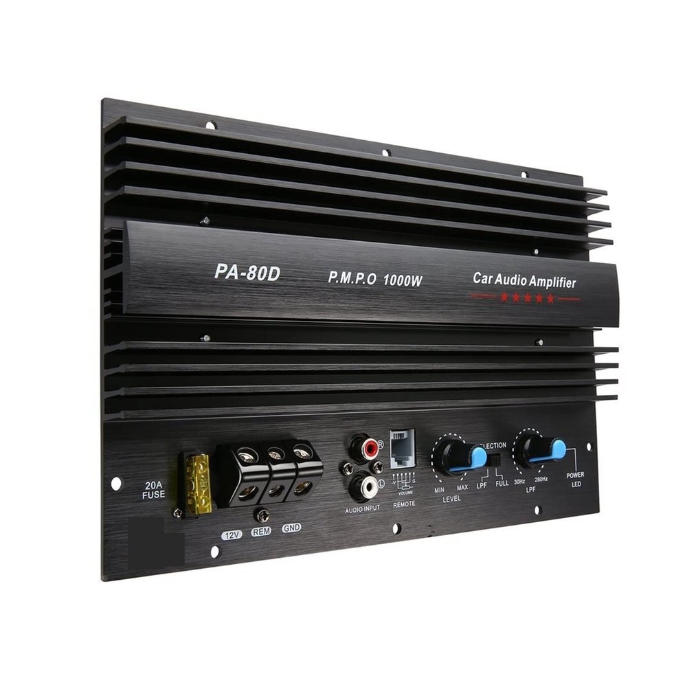 POEMYSIR 12V 1000W Amplifier Board Mono Car Power Powerful Bass Subwoofers Amp for Vehicle Player Modification Amplificador