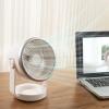 GRABAGECAN Fans, Table Air Circulators Fan for Bedroom 4 Speed Setting Low Noise 3600mAh Portable Quiet Desk Fan for Office Kitchen view 2