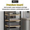 Tweizhenba Media Cabinet with Adjustable Shelves and Steel Frame, Multi-Tier Audio Rack, Open AV Shelf for Home Theater, Office Living, Recording Room(Medium) view 3